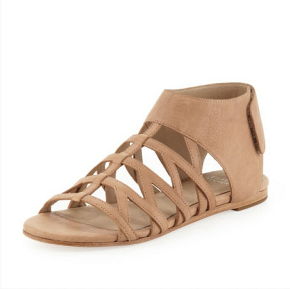 Eileen Fisher Leather Gladiator Sandal Sand